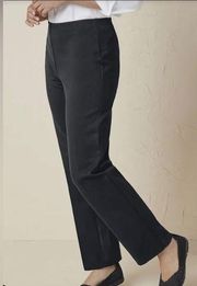 Coldwater Creek Holly Navy Side Zip Dress Pants Straight Leg Size 10 Long NWT