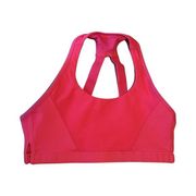 Lorna Jane Sports Bra Size Medium Pink Adjustable Straps Athletic
