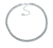 Anne Klein Crystal Tennis Necklace in Silver-Tone MSRP $48 NWT