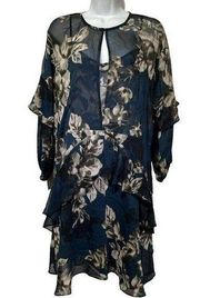 Rachel Roy Womens Ruffled A-Line Dress Size 12