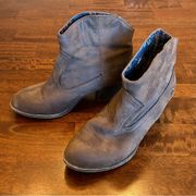 Rocketdog Women’s Brown Cowboy Booties Ankle Boots Heel Size 8.5