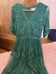 Altar’s Stare Dark Green Dress