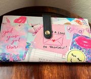 Luv Betsey by Betsey Johnson- vibrant “Love yourself” wallet