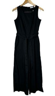 New York & Co. Womens Black Jumpsuit Wide Leg Crops Black