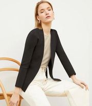 MM. LaFleur Woolf Jardigan Black Open Front Knit Cardigan Jacket