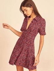 Reformation Johanne Dress Floral NWT Small