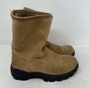 Lands End suede boots 6