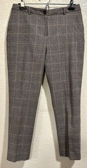 Boden  Grey Slim Fit Work Wool Blend Pants