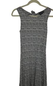 Cynthia Rowley Women’s Small Black and White Print Sleeveless Dress