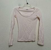 James perse baby pink scoop neck shirt 1