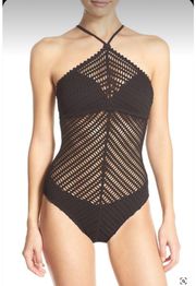 Sophia Crochet One-Piece Halter One Piece Sz 10