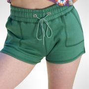 Terry Shorts In Green Size Medium