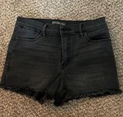 Black jean short