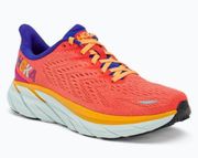 Hoka One One Women’s Clifton 8 Running Shoes in Sun Baked Shell Coral