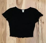 Black Crop Top