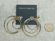 Vince Camuto Two-Tone Drop Earrings