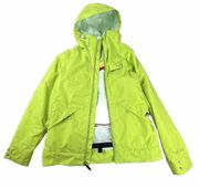 Burton Society Jacket DryRide Green Snowboarding Ski Coat Hooded Womens S