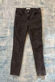 Loft Black Legging Crop Denim Jeans Size 2 / 26"
