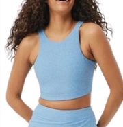 NWT Outdoor Voices Venus Colorblock Crop Top in Morning Blue/Chocolate