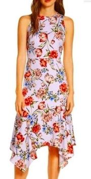 Maggy London Floral Charmeuse Midi dress NWOT size 10