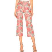 FOR LOVE AND LEMONS Jackpot Brocade Floral Pants