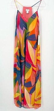 Abstract Palm Leaf Print Maxi Dress
Size Small NWT