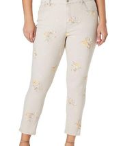 MANDIE Slim Spring Breeze Cropped Jeans