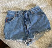 High Waist Jean Shorts