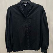 Paige Black Button Up Blouse