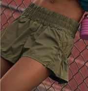 Free People Movement Get Your Flirt On Shorts Green