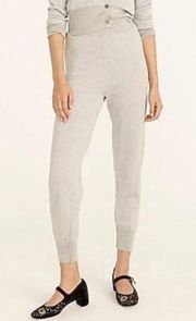 New J Crew Sweater pants Merino Wool  Size XS Metallic Grey Silver