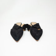 Ulla Johnson Lilo Babouche Genuine Suede Pointed Toe Slip On Mules Flats Noir 8