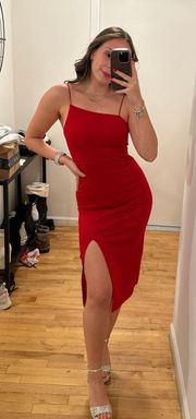 Red Midi Dress