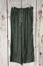 Free People Intimately Moonshadow Wide Leg Lounge Pants - Green / Size Small