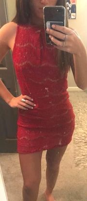 Red Lace Dress