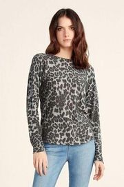 M Magaschoni Leopard Print Cashmere Sweater