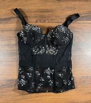 floral mesh corset top