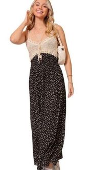 Timing Crochet Floral Maxi Dress