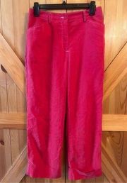 Crazy Horse Liz Claiborne Womens Pants Size 6 Red (1289)