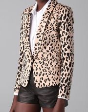 Tibi Cheetah Print Blazer & Shorts Set | Size 0