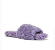 Shearling Sandal in Lilac  Color:Lilac