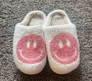 Pink Smiley Slippers