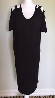 Black Cold shoulder dress