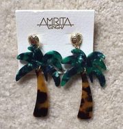 palm tree earrings