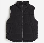 NWT Black Puffer Vest