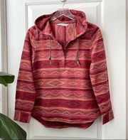 Woolrich Southwestern Hooded Long Sleeve Top XS