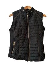 YMI COLLECTION PUFFER Full Zip Vest Size M Black