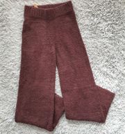 Cozy Knit Lounge Pants in Garnet S/M