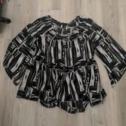 , size large, peplum style