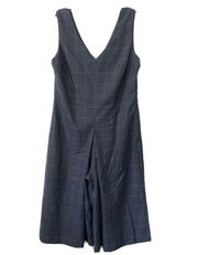 Romeo Juliet Couture Womens Windowpane Plaid Culotte Jumpsuit Size Small NEW